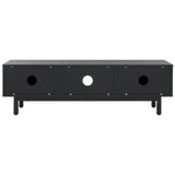 Safavieh Aino 2 Door Media Stand Black 53.2" x 15.4" x 16"