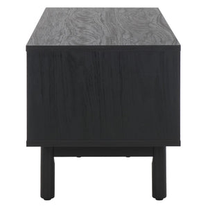 Safavieh Aino 2 Door Media Stand Black 53.2" x 15.4" x 16"