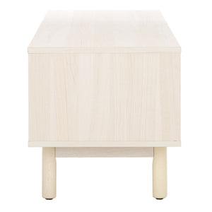 Safavieh Aino 2 Door Media Stand White 53.2" x 15.4" x 16"