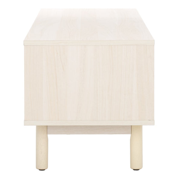 Safavieh Aino 2 Door Media Stand White 53.2" x 15.4" x 16"