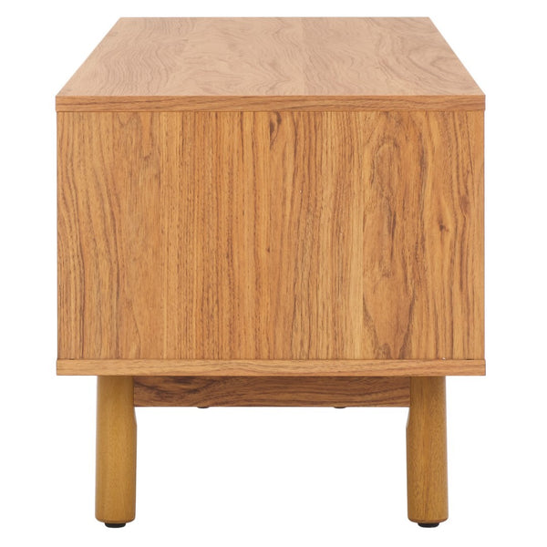 Safavieh Aino 2 Door Media Stand Oak 53.2" x 15.4" x 16"