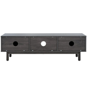 Safavieh Aino 2 Door Media Stand Distressed Black MED9619E