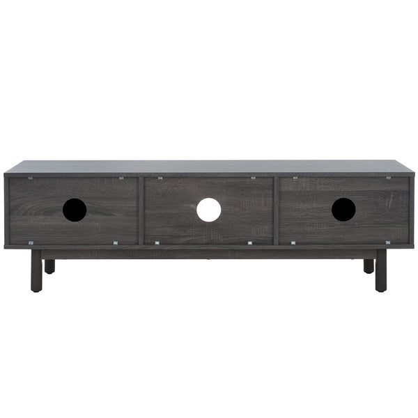 Safavieh Aino 2 Door Media Stand Distressed Black MED9619E