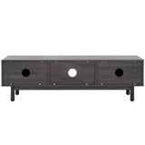 Safavieh Aino 2 Door Media Stand Distressed Black MED9619E