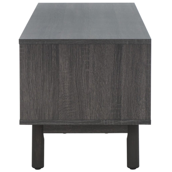 Safavieh Aino 2 Door Media Stand Distressed Black MED9619E