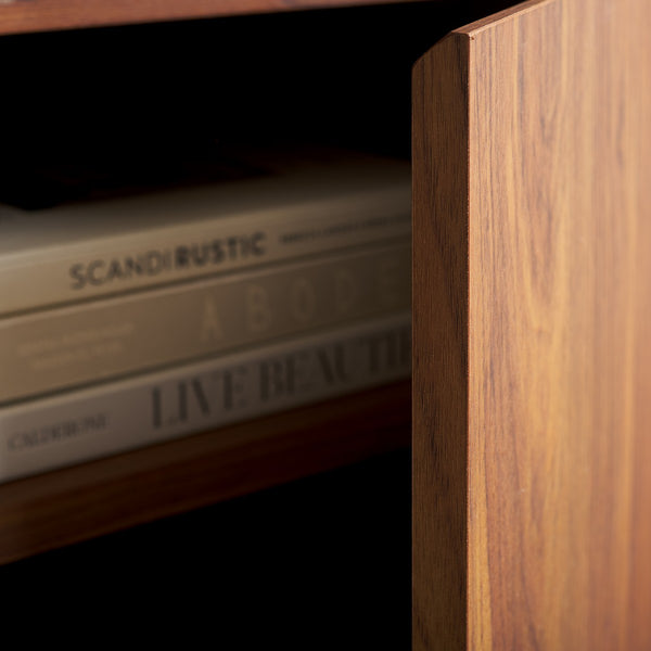 Safavieh Narine 4 Door 2 Shelf Sideboard/Media Stand Walnut 60.7" x 17.7" x 32.2"