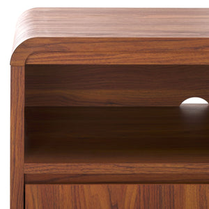 Safavieh Narine 4 Door 2 Shelf Sideboard/Media Stand Walnut 60.7" x 17.7" x 32.2"