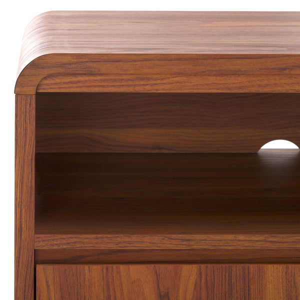 Safavieh Narine 4 Door 2 Shelf Sideboard/Media Stand Walnut 60.7" x 17.7" x 32.2"