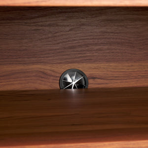 Safavieh Narine 4 Door 2 Shelf Sideboard/Media Stand Walnut 60.7" x 17.7" x 32.2"