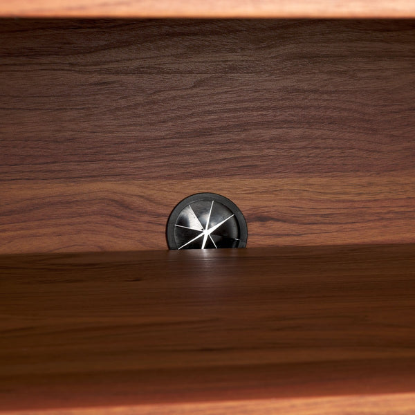 Safavieh Narine 4 Door 2 Shelf Sideboard/Media Stand Walnut 60.7" x 17.7" x 32.2"