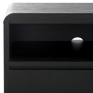 Safavieh Narine 4 Door 2 Shelf Sideboard/Media Stand Black 60.7" x 17.7" x 32.2"