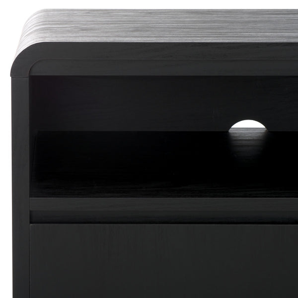 Safavieh Narine 4 Door 2 Shelf Sideboard/Media Stand Black 60.7" x 17.7" x 32.2"