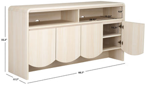 Safavieh Narine 4 Door 2 Shelf Sideboard/Media Stand White MED9620C-2BX