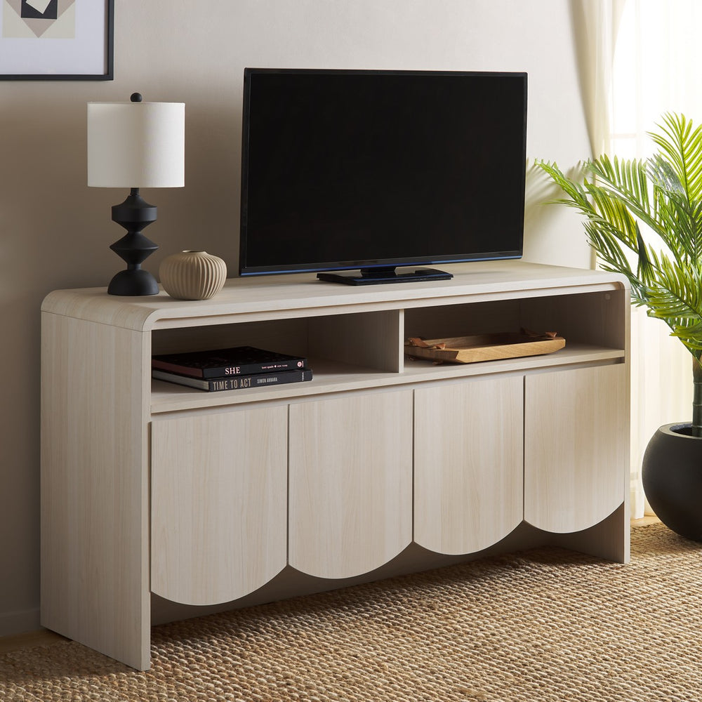 Safavieh Narine 4 Door 2 Shelf Sideboard/Media Stand White MED9620C-2BX