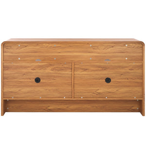 Safavieh Narine 4 Door 2 Shelf Sideboard/Media Stand Oak MED9620D-2BX