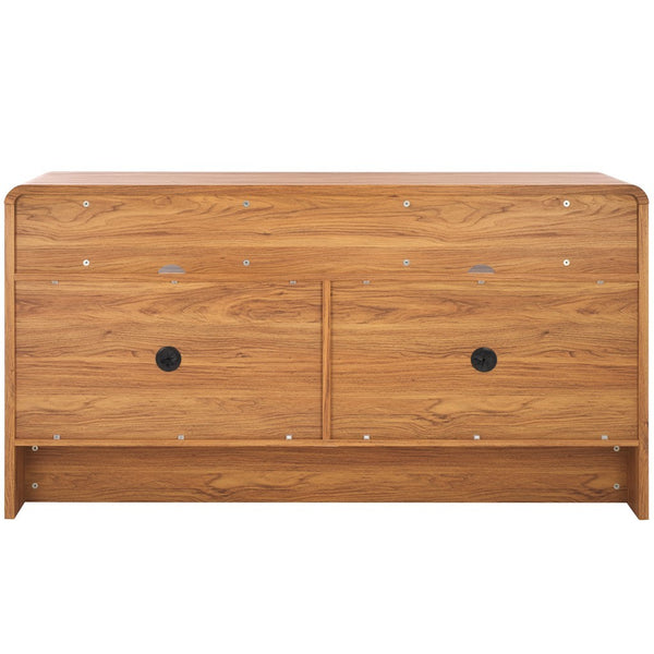Safavieh Narine 4 Door 2 Shelf Sideboard/Media Stand Oak MED9620D-2BX