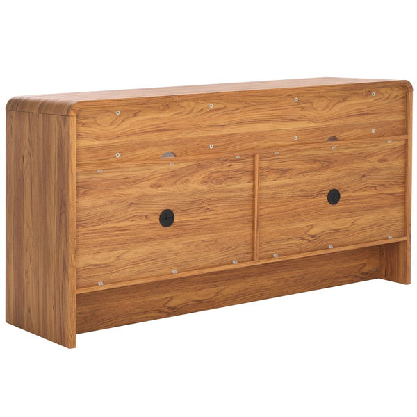 Safavieh Narine 4 Door 2 Shelf Sideboard/Media Stand Oak MED9620D-2BX