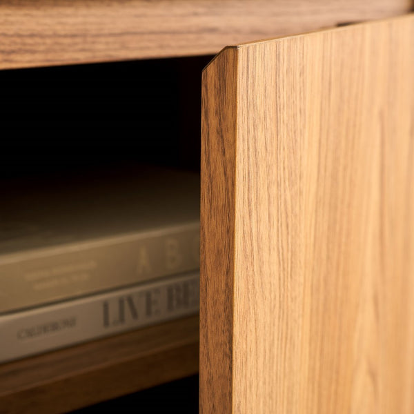 Safavieh Narine 4 Door 2 Shelf Sideboard/Media Stand Oak MED9620D-2BX