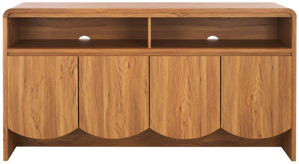 Safavieh Narine 4 Door 2 Shelf Sideboard/Media Stand Oak MED9620D-2BX