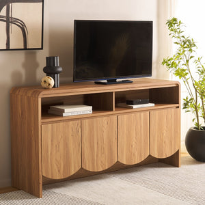 Safavieh Narine 4 Door 2 Shelf Sideboard/Media Stand Oak MED9620D-2BX