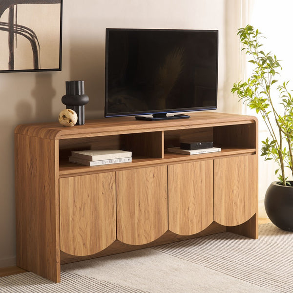 Safavieh Narine 4 Door 2 Shelf Sideboard/Media Stand Oak MED9620D-2BX