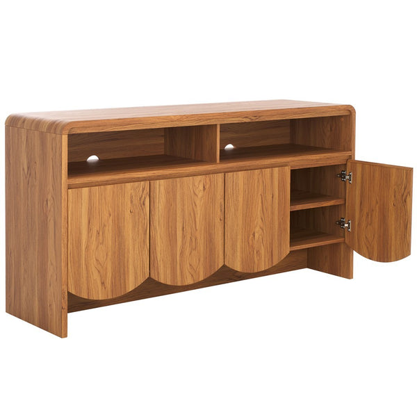 Safavieh Narine 4 Door 2 Shelf Sideboard/Media Stand Oak MED9620D-2BX