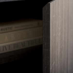 Safavieh Narine 4 Door 2 Shelf Sideboard/Media Stand Distressed Black MED9620E-2BX