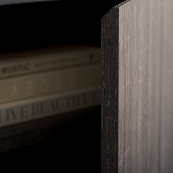 Safavieh Narine 4 Door 2 Shelf Sideboard/Media Stand Distressed Black MED9620E-2BX