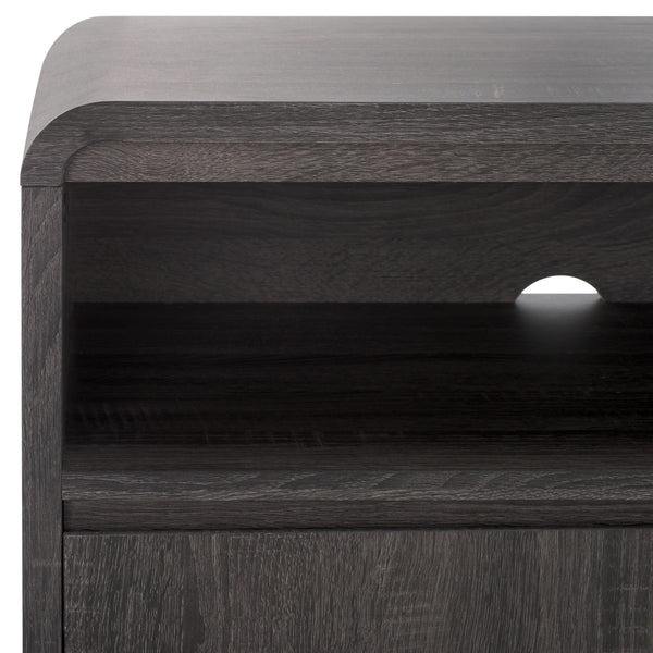 Safavieh Narine 4 Door 2 Shelf Sideboard/Media Stand Distressed Black MED9620E-2BX