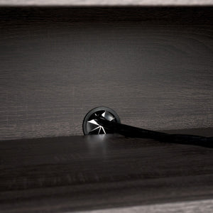 Safavieh Narine 4 Door 2 Shelf Sideboard/Media Stand Distressed Black MED9620E-2BX