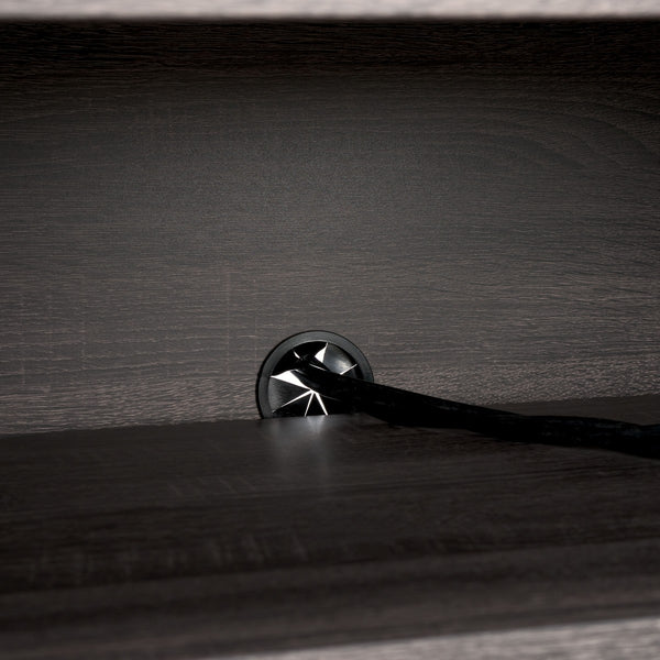 Safavieh Narine 4 Door 2 Shelf Sideboard/Media Stand Distressed Black MED9620E-2BX