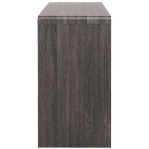 Safavieh Narine 4 Door 2 Shelf Sideboard/Media Stand Distressed Black MED9620E-2BX