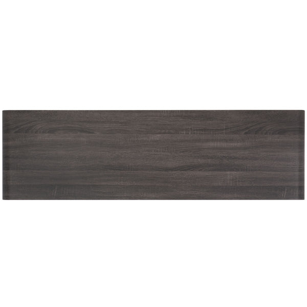 Safavieh Narine 4 Door 2 Shelf Sideboard/Media Stand Distressed Black MED9620E-2BX