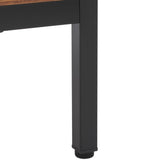 Safavieh Lylia 4 Door Media Stand Walnut / Black Legs / Black Handle MED9623A