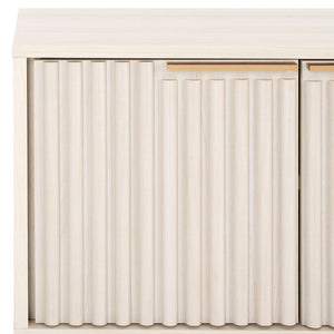 Safavieh Lylia 4 Door Media Stand White / Gold Legs / Gold Handle MED9623C