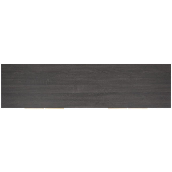 Safavieh Lylia 4 Door Media Stand Distressed Black / Gold  Legs / Gold Handle MED9623E