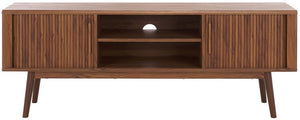 Safavieh Aphra 2 Door 2 Shelf Media Stand Walnut MED9624A