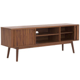 Safavieh Aphra 2 Door 2 Shelf Media Stand Walnut MED9624A