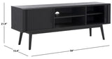 Safavieh Aphra 2 Door 2 Shelf Media Stand Black MED9624B