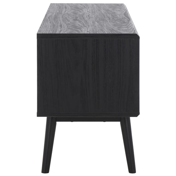 Safavieh Aphra 2 Door 2 Shelf Media Stand Black MED9624B