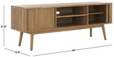 Safavieh Aphra 2 Door 2 Shelf Media Stand Oak MED9624D