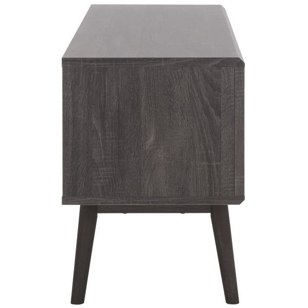 Safavieh Aphra 2 Door 2 Shelf Media Stand Distressed Black MED9624E