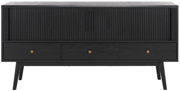 Safavieh Aphra 2 Door 3 Drawer Media Stand Black  MED9625B-2BX