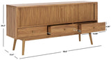 Safavieh Aphra 2 Door 3 Drawer Media Stand Oak MED9625D-2BX