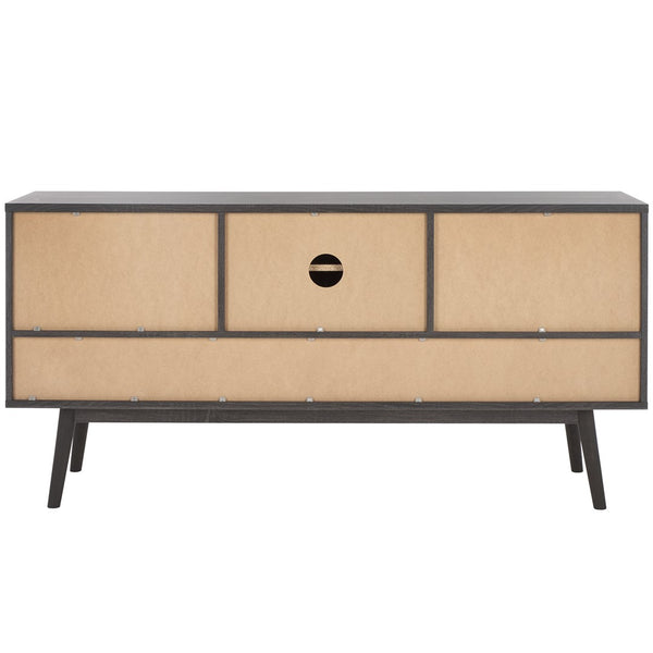 Safavieh Aphra 2 Door 3 Drawer Media Stand Distressed Black  MED9625E-2BX