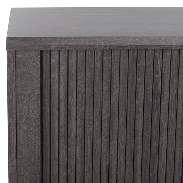 Safavieh Aphra 2 Door 3 Drawer Media Stand Distressed Black  MED9625E-2BX