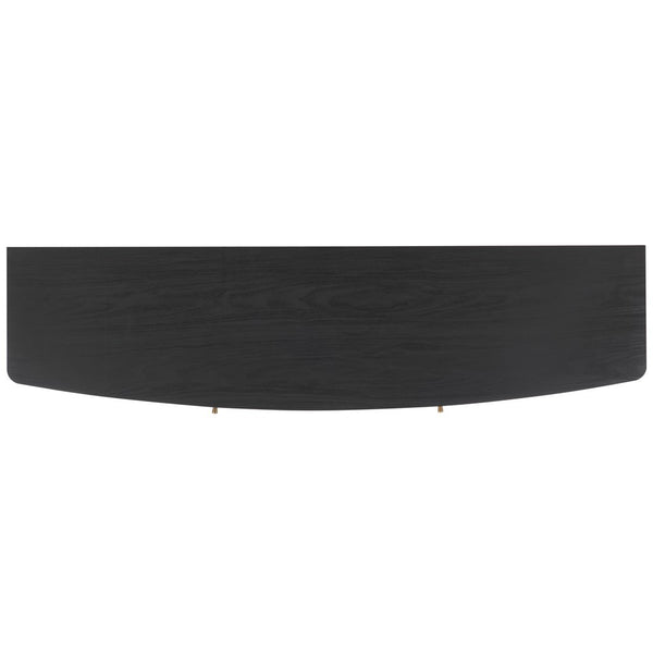 Safavieh Cielle 2 Door Media Stand Black / Natural 59.7" x 15.4" x 21"