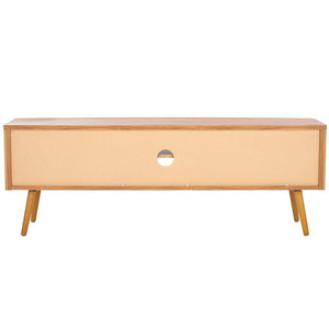 Safavieh Cielle 2 Door Media Stand Oak / Natural 59.7" x 15.4" x 21"