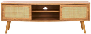 Safavieh Cielle 2 Door Media Stand Oak / Natural 59.7" x 15.4" x 21"