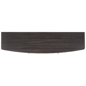 Safavieh Cielle 2 Door Media Stand Distressed Black / Natural 59.7" x 15.4" x 21"